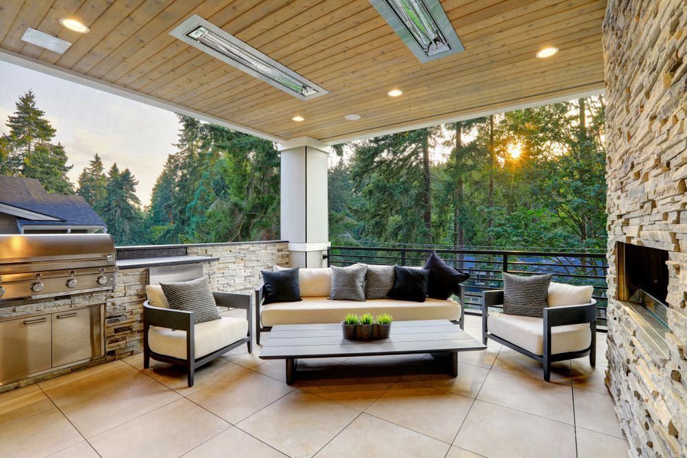 Modern House Exterior With Covered Patio