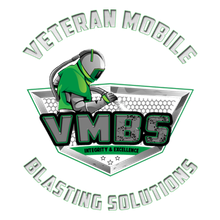 A logo for veteran mobile blasting solutions
