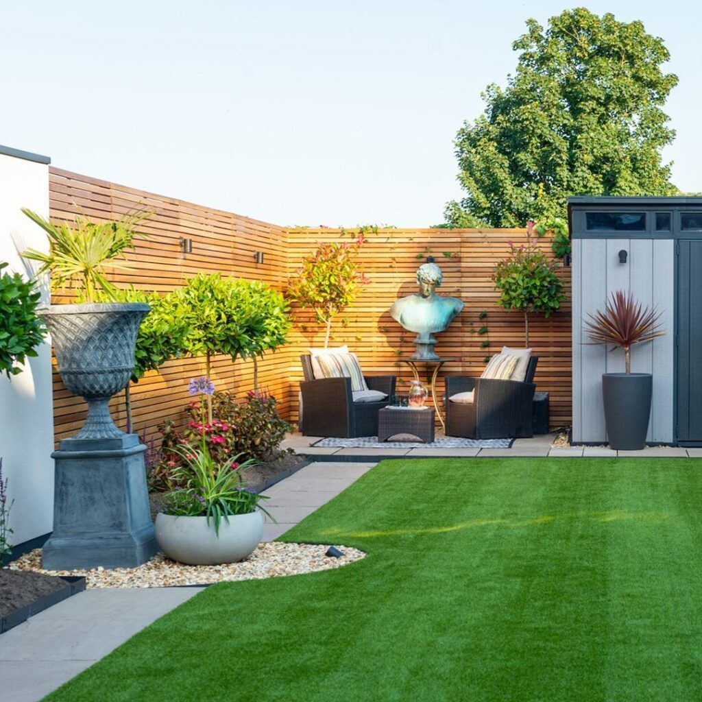 Contemporary garden design and landscaping project in Chatteris Cambridgeshire