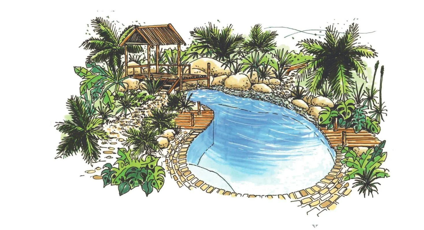 Kidney Shaped Pool  — Pool Concepts in Howard Springs, NT