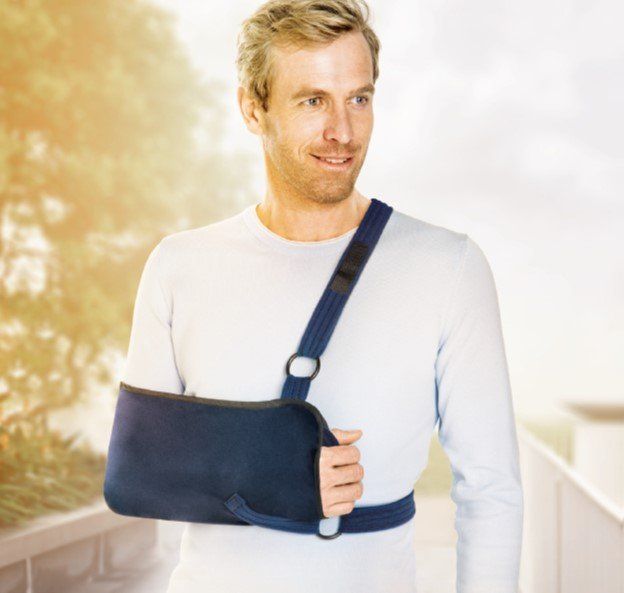 Deluxe Shoulder Immoblizer - Shoulder Immobilizer in El Paso, TX Used to treat shoulder dislocation, bursitis and temporary immobilization of arm and shoulder.