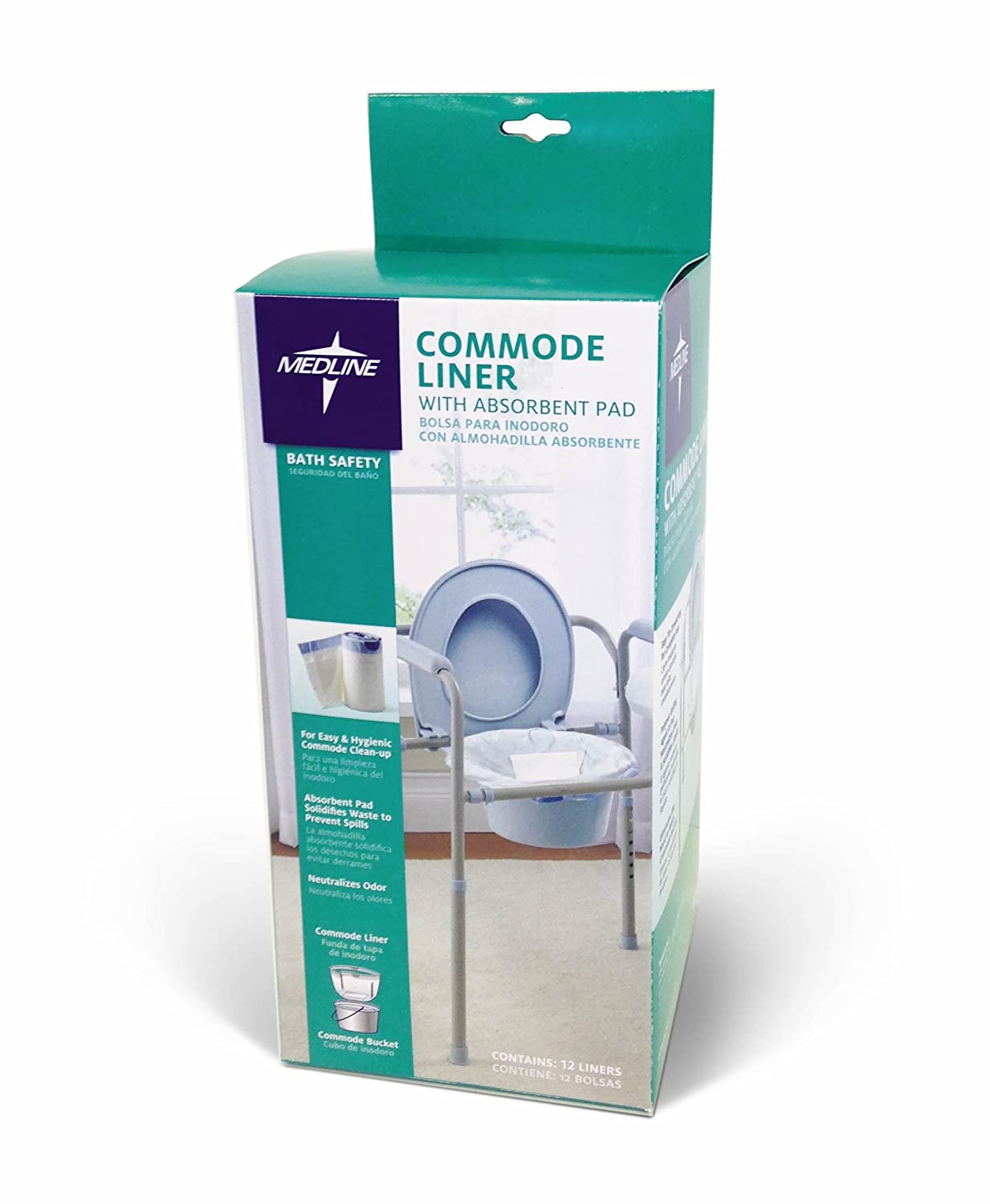 Commode Liner - Bathroom Products in El Paso, TX Avoid soiling of commode, never clean a pail again, the super absorbent pad turns body fluids into a gel, no more spills or splashes, no more unpleasant odors.