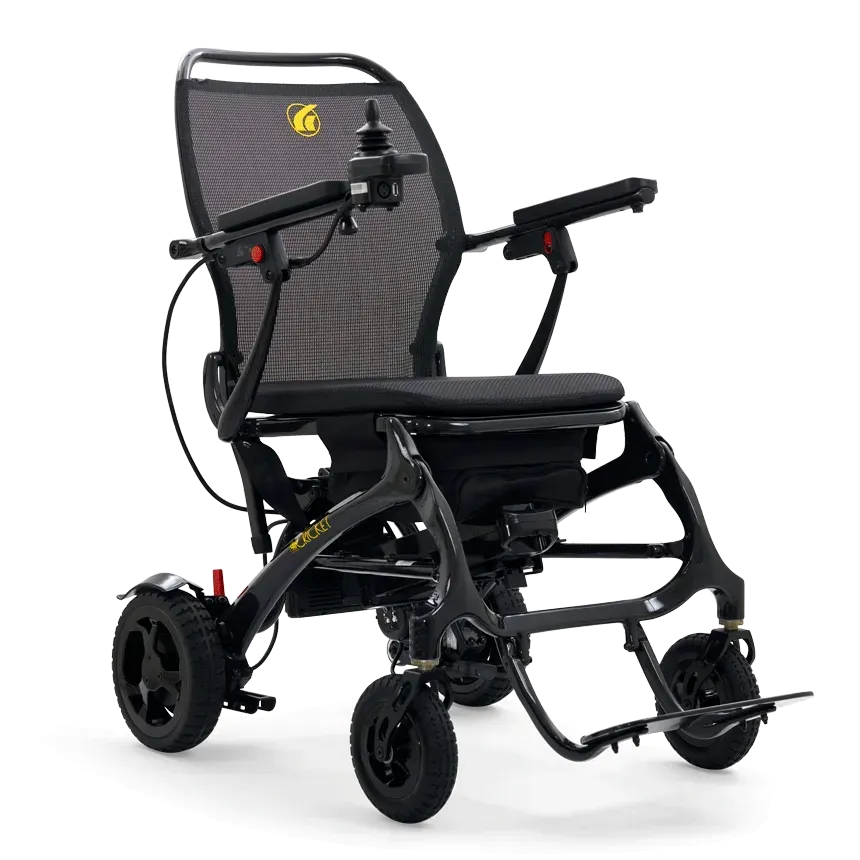 Jazzy Elite ES Portable - Electric Wheelchairs in El Paso, TX Reliable combination of power, performance and portability, in-line, front-wheel drive technology gives it excellent stability and maneuverability while simple disassembly makes it easy to transport and store.