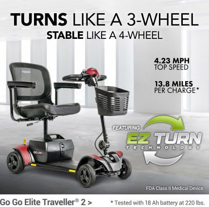 3 wheel electric scooter with exceptional value at an entry-level price, compact, lightweight package, weight capacity of 250 lbs.