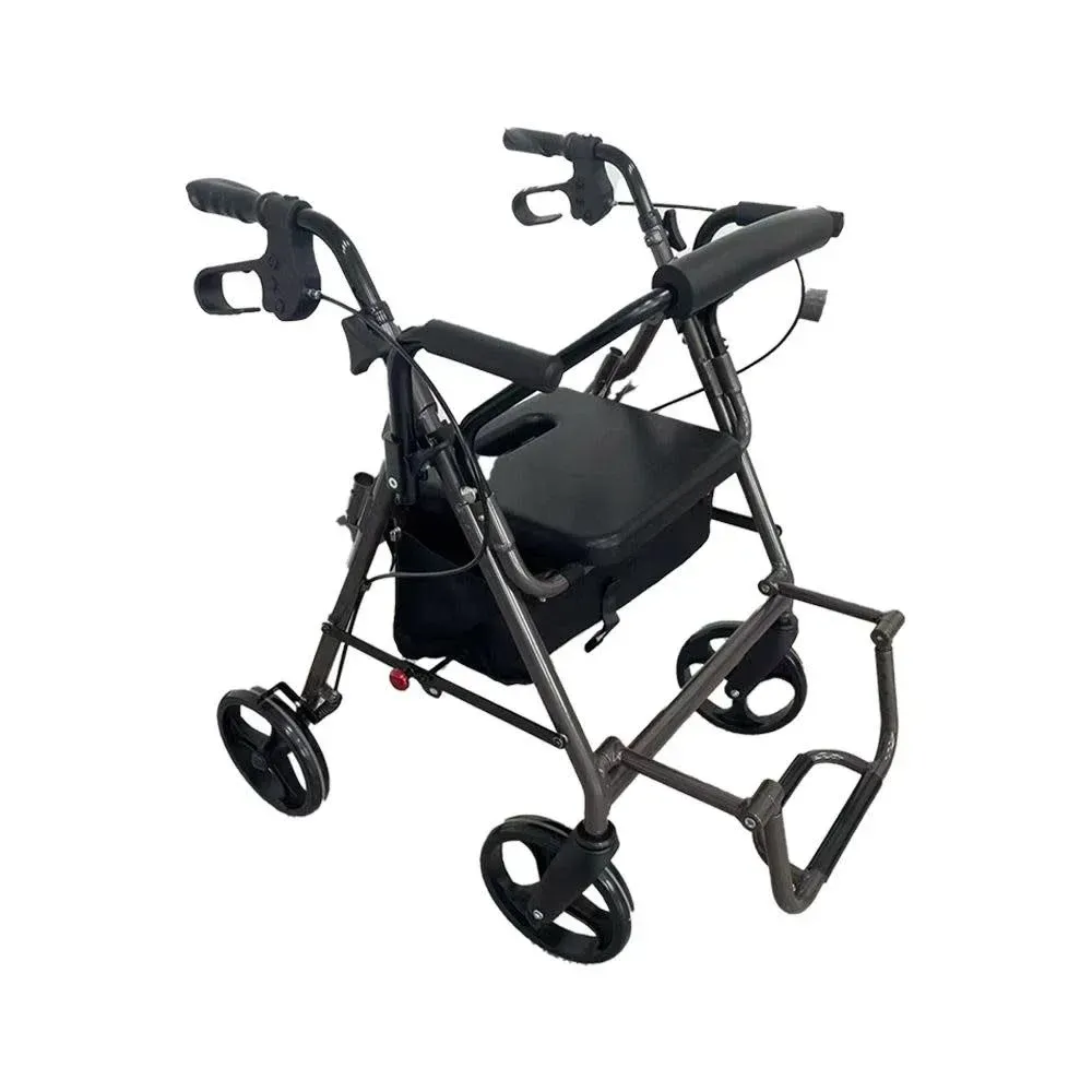 The Tempo Transport Chair/Rollator is designed to adapt to your needs, offering the flexibility to switch between a rollator and a transport chair effortlessly.
