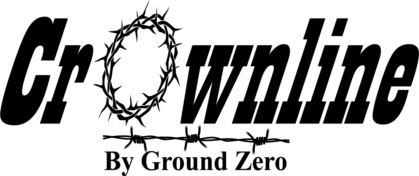 Crownline by Ground Zero logo with circle of thorns as the letter O