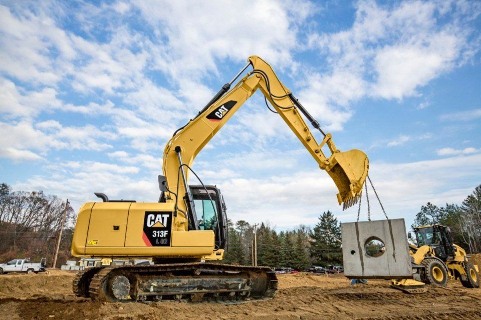 lavoro edile con caterpillar Bobcat
