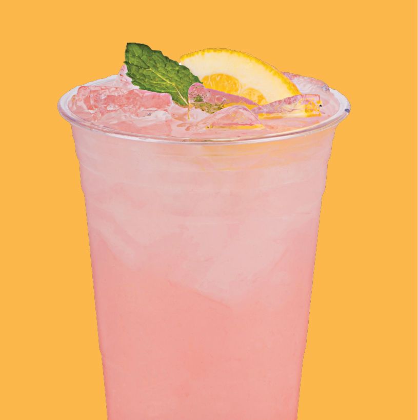 A woman is holding a piece of chicken with the words tenders tenders written on it