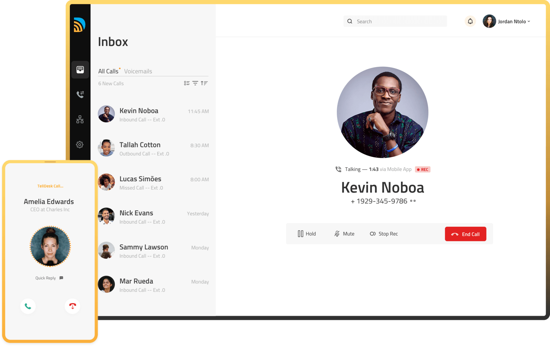 A computer screen with a picture of kevin noboa on it.