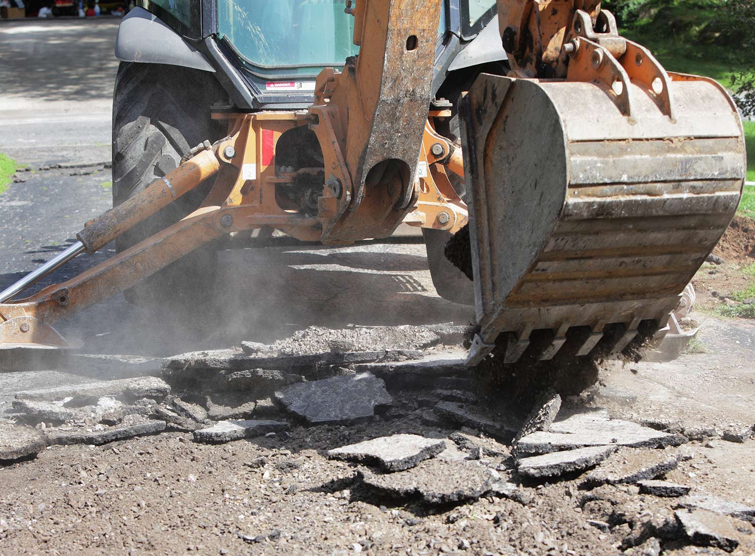 Demolishing Old Driveway — Mineral Wells, TX — Santibanez Construction Demolishing Old Driveway — Mineral Wells, TX — Santibanez Construction
