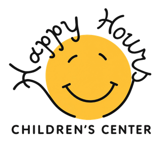 Happy Hours Children Center Logo Happy Hour Children’s Center logo with smiling yellow sun and playful black lettering