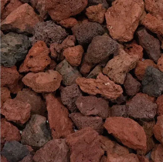 A pile of rocks of different sizes and colors