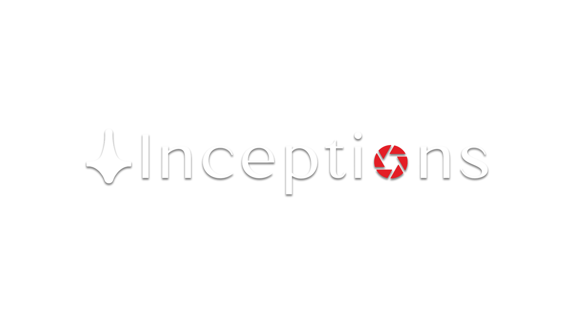 A black and red logo for inception , a company.