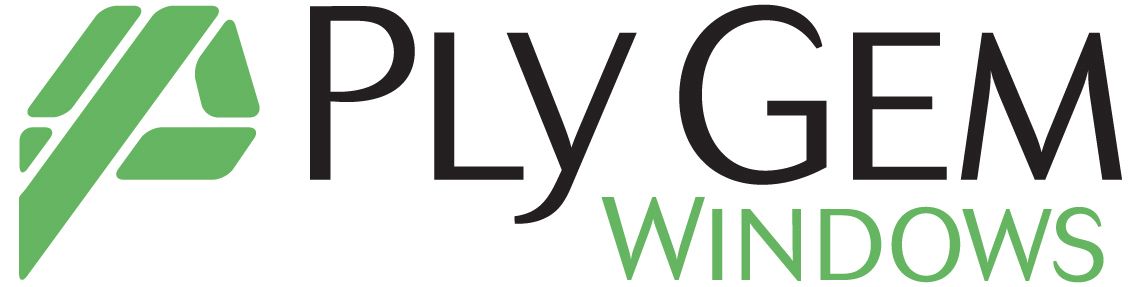 A logo for a company called ply gem windows.