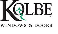 The kolbe windows and doors logo is on a white background.