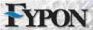 A close up of the word typon on a white background