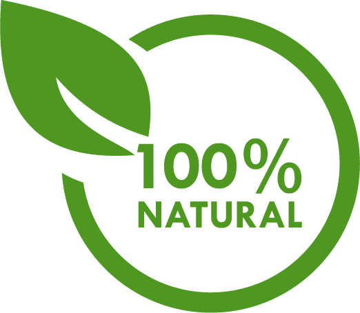100 % natürlich grüner kreis