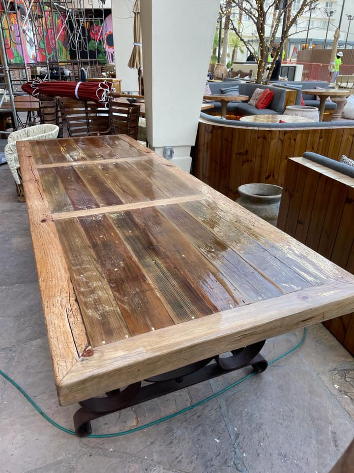 Long Wood Table — Las Vegas, NV — Cabinet Medics