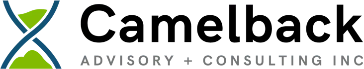 Orange circle logo with 