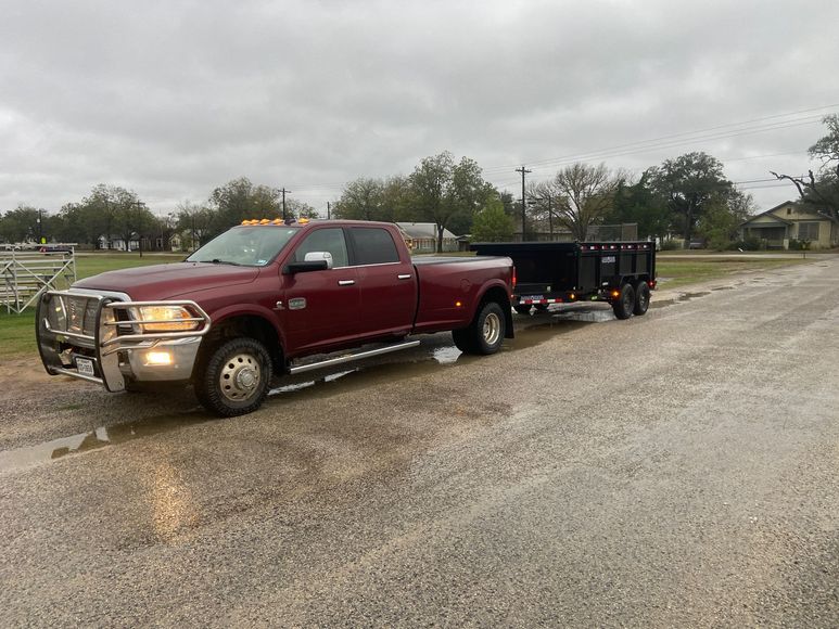 JL Hotshot Hauling truck and trailer