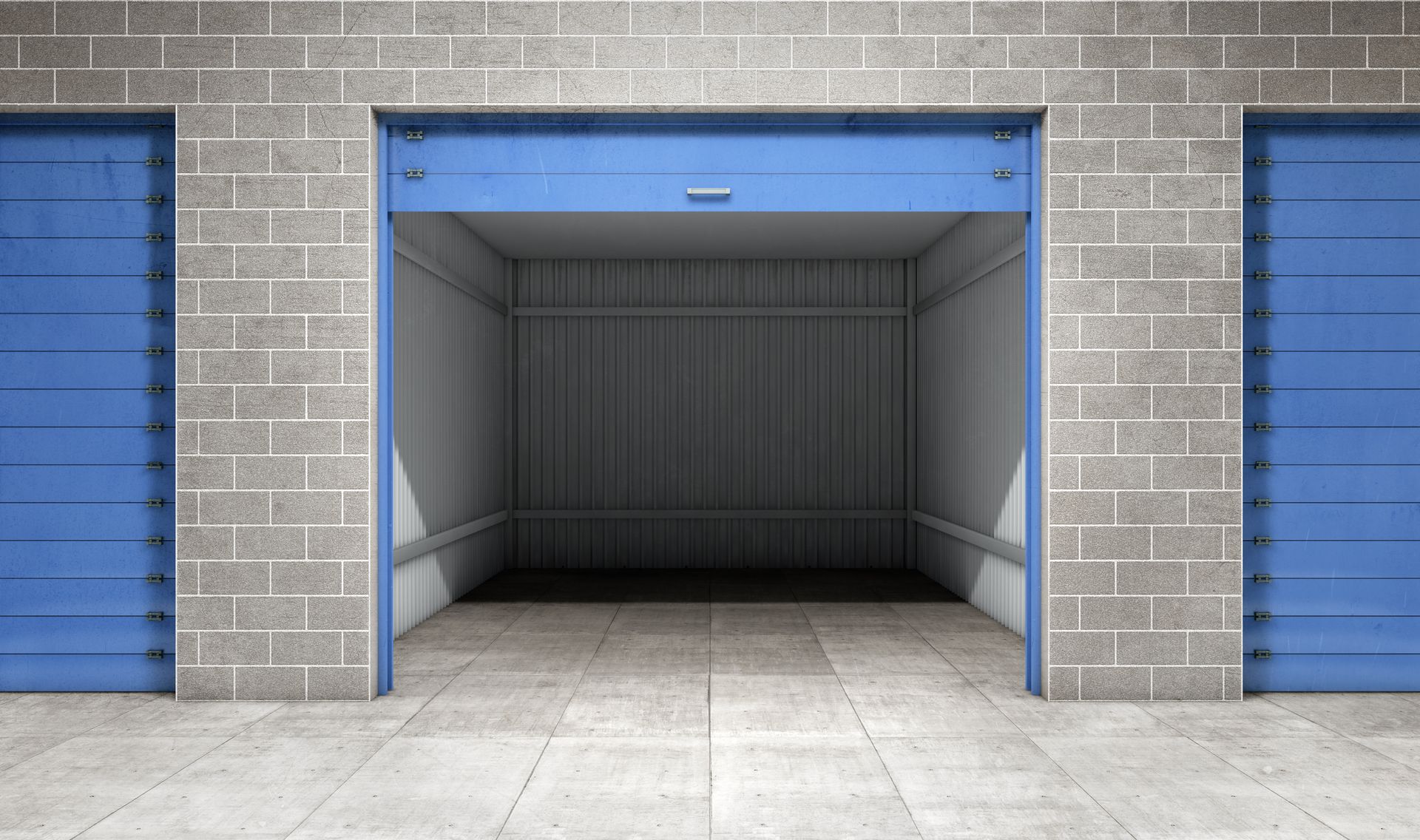An empty storage unit.
