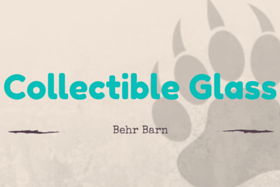 Collectible Glass title in teal on a beige background with faint glass silhouettes and