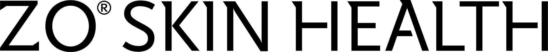 A black and white logo for zo skin health