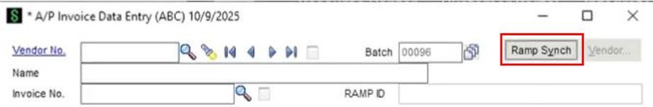 Sage 100 to Ramp Integration User Guide Documentation