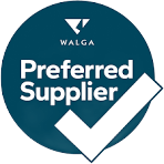 WALGA Preferred Supplier badge with teal circle and white checkmark WALGA Preferred Supplier badge with teal circle and white checkmark