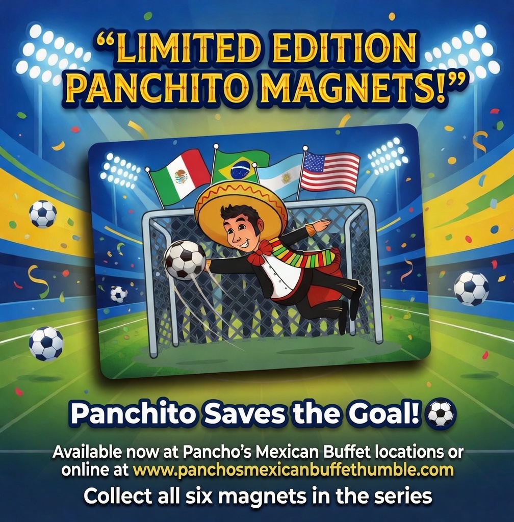 Panchito limited edition magnets for the soccer extravaganza