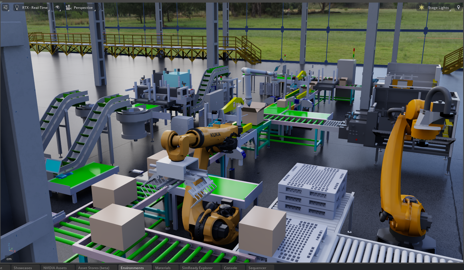 NVIDIA Omniverse Process Simulate simulation