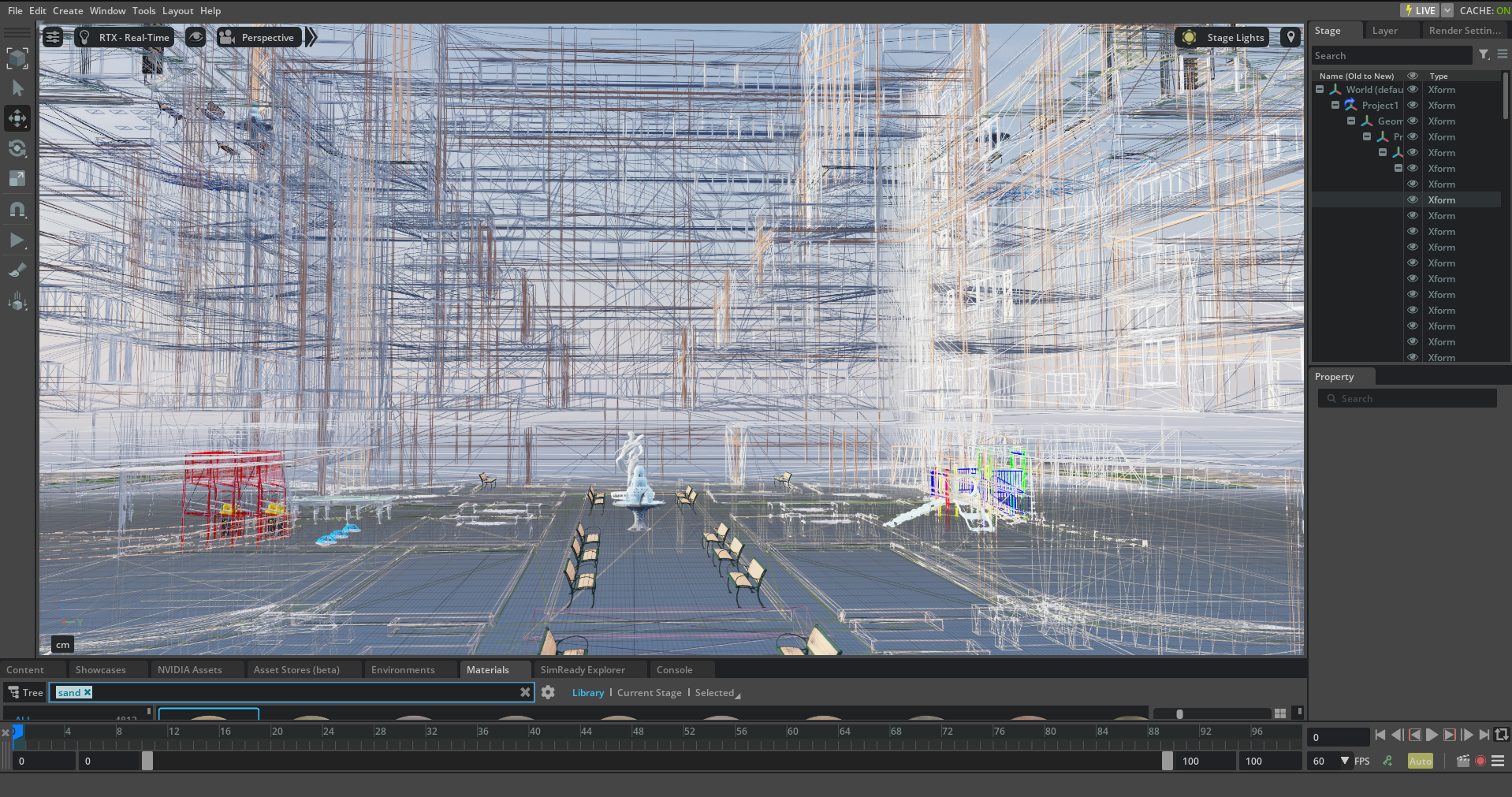 Real-time ray-traced assembly line in Omniverse View