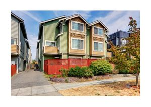 Green and Brown townhouses painted by New Westminster Painting