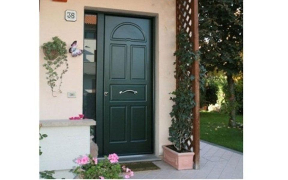 Porta blindata personalizzata verde