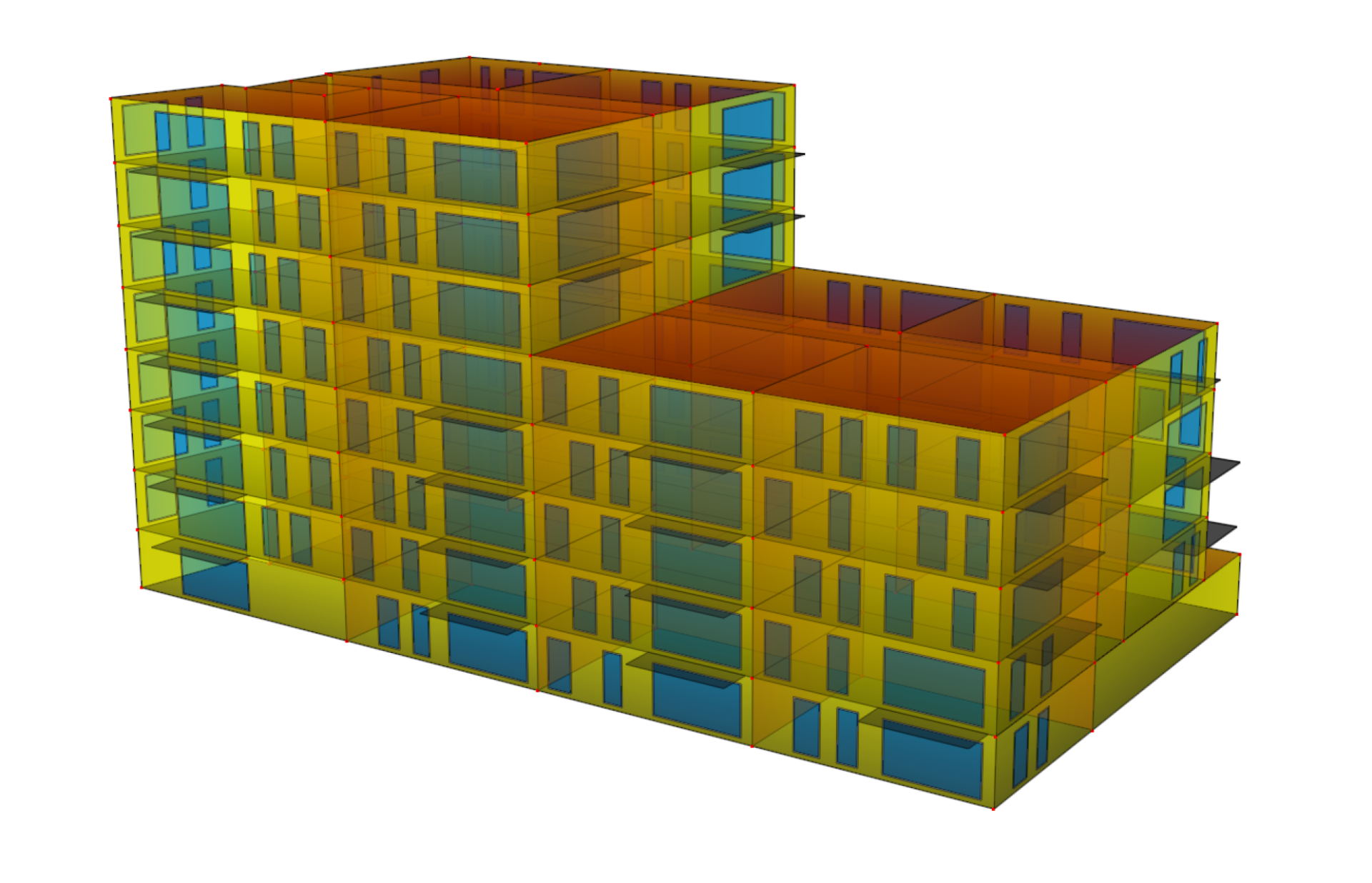 Model appartementengebouw