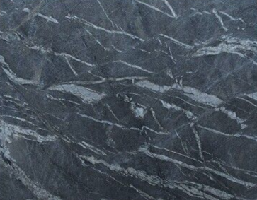 Dark gray marble with thin white veining texture