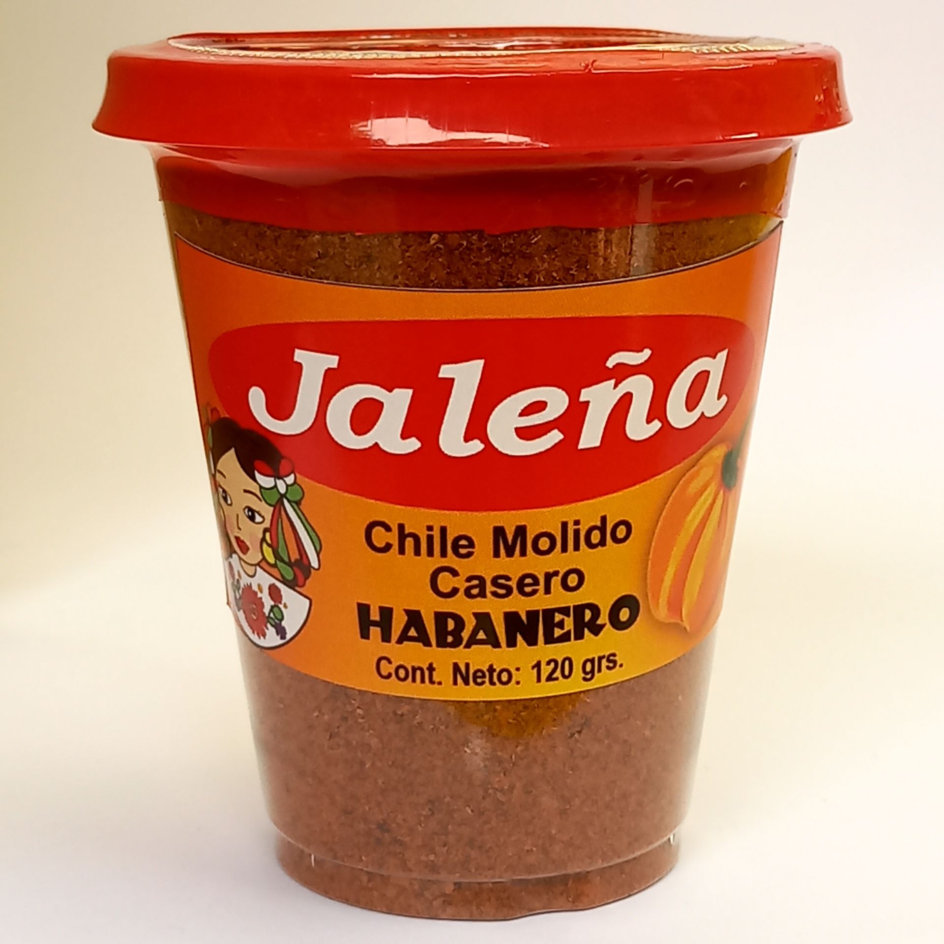 Chile Jaleña Habanero en vasito de 120 gr. (30 piezas)