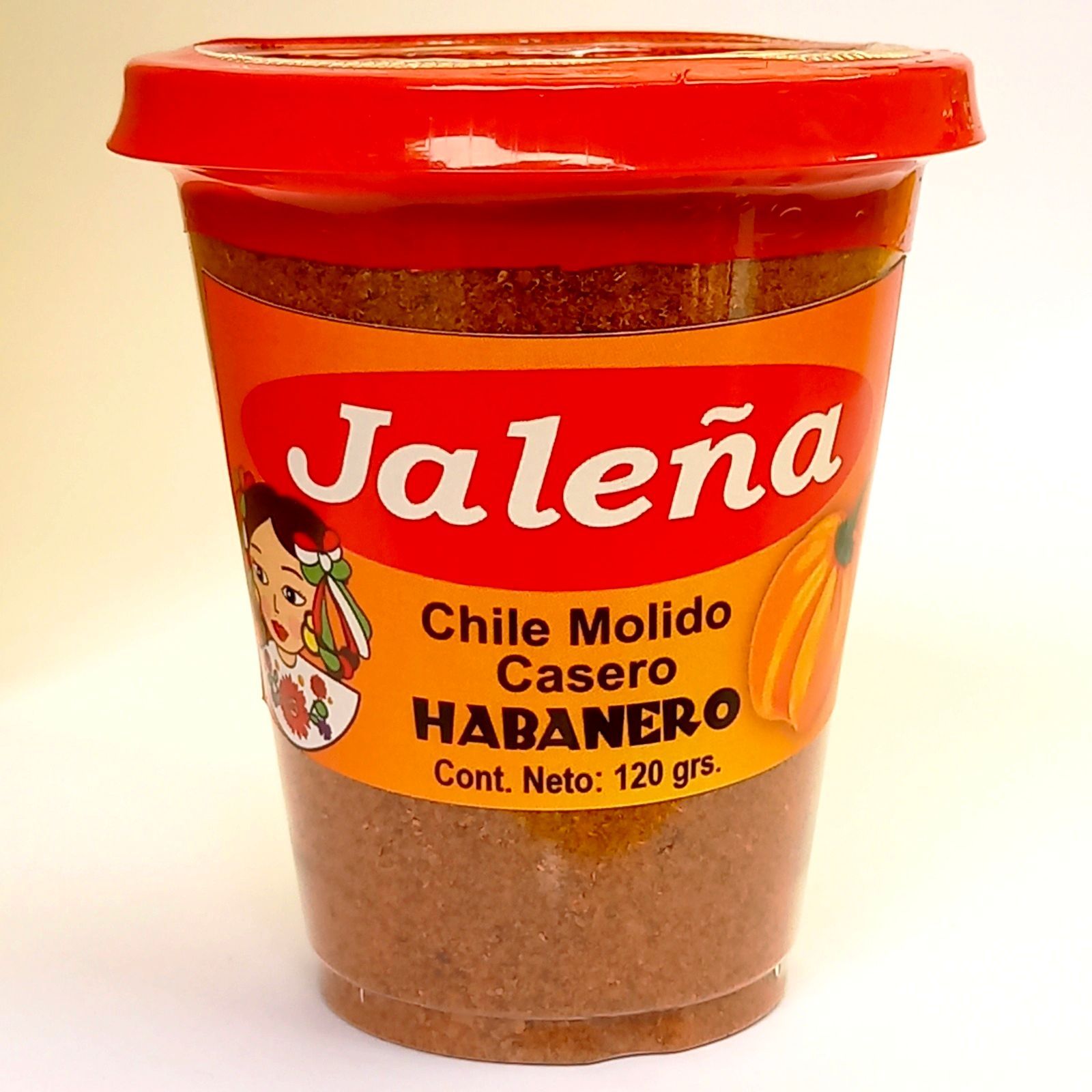 Chile Jaleña Habanero en vasito de 120 gr. (30 piezas)