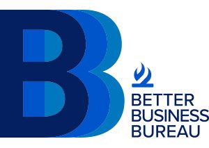 blue and navy Better Business Bureau logo