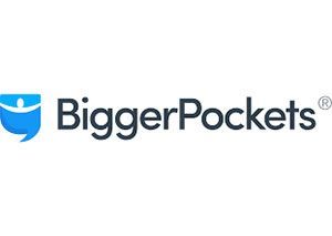 blue and black BiggerPockets logo