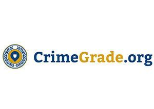 blue and yellow CrimeGrade logo