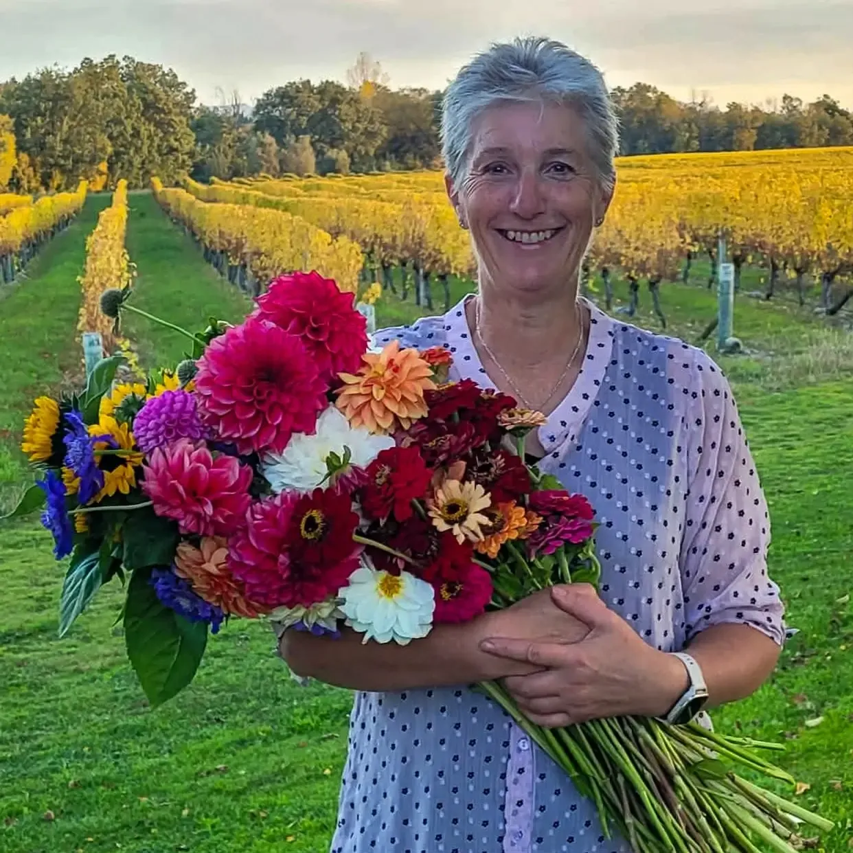 Sue Gordon, Flowers in the Vines