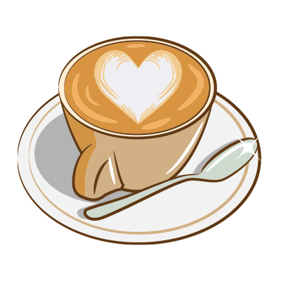 Kaffee mit Schaum