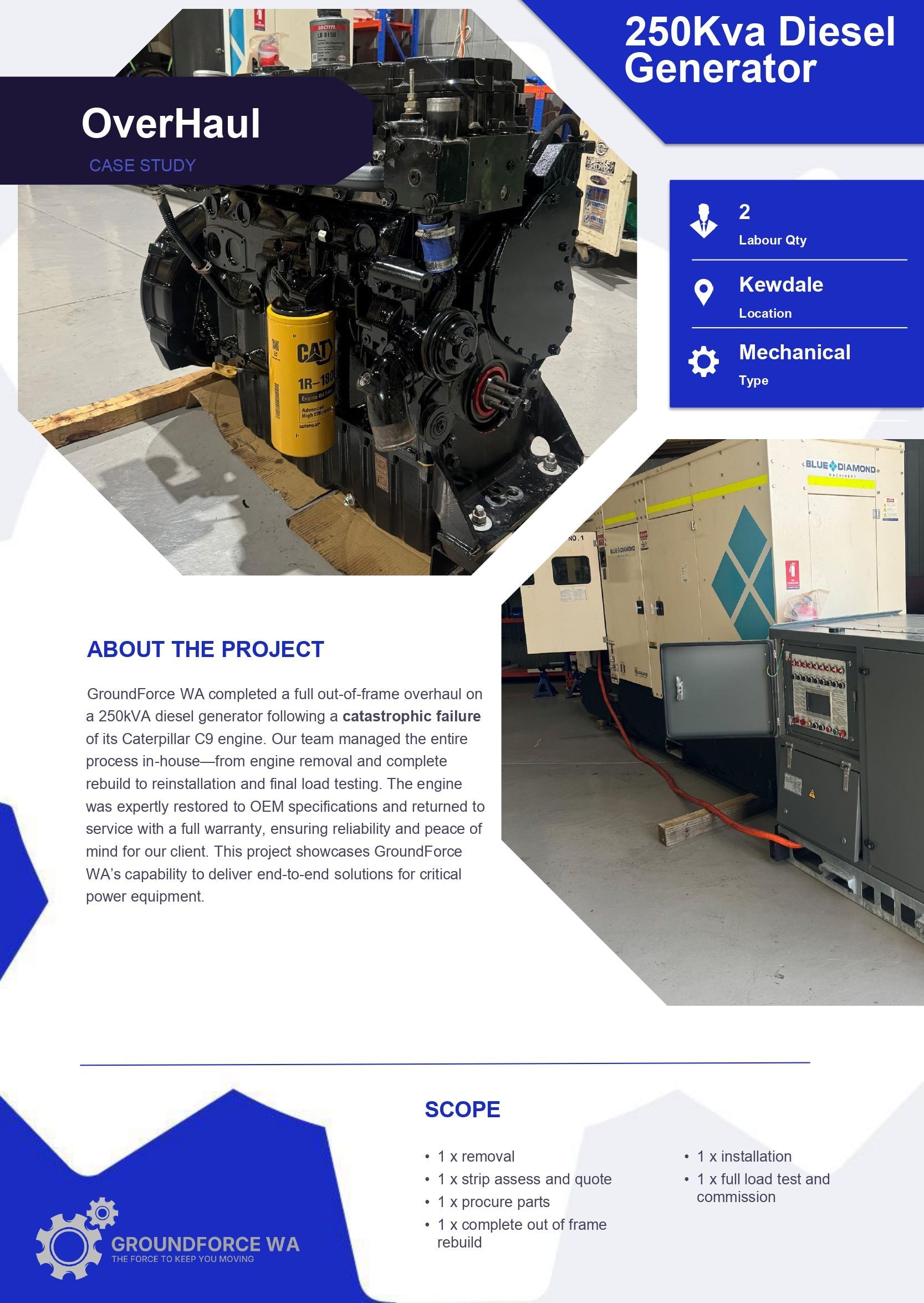 Diesel Generator Mechanics Perth Case Study