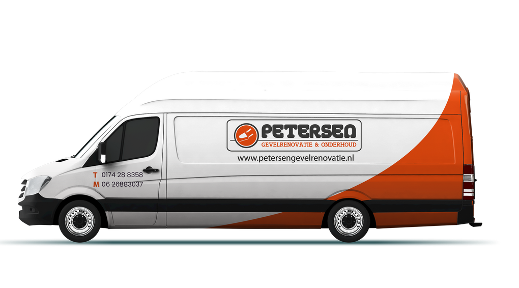 Gevelrenovatie bus in Den haag