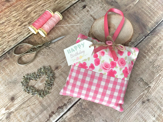 lavender pillows, hanging lavender sachets, scented gifts