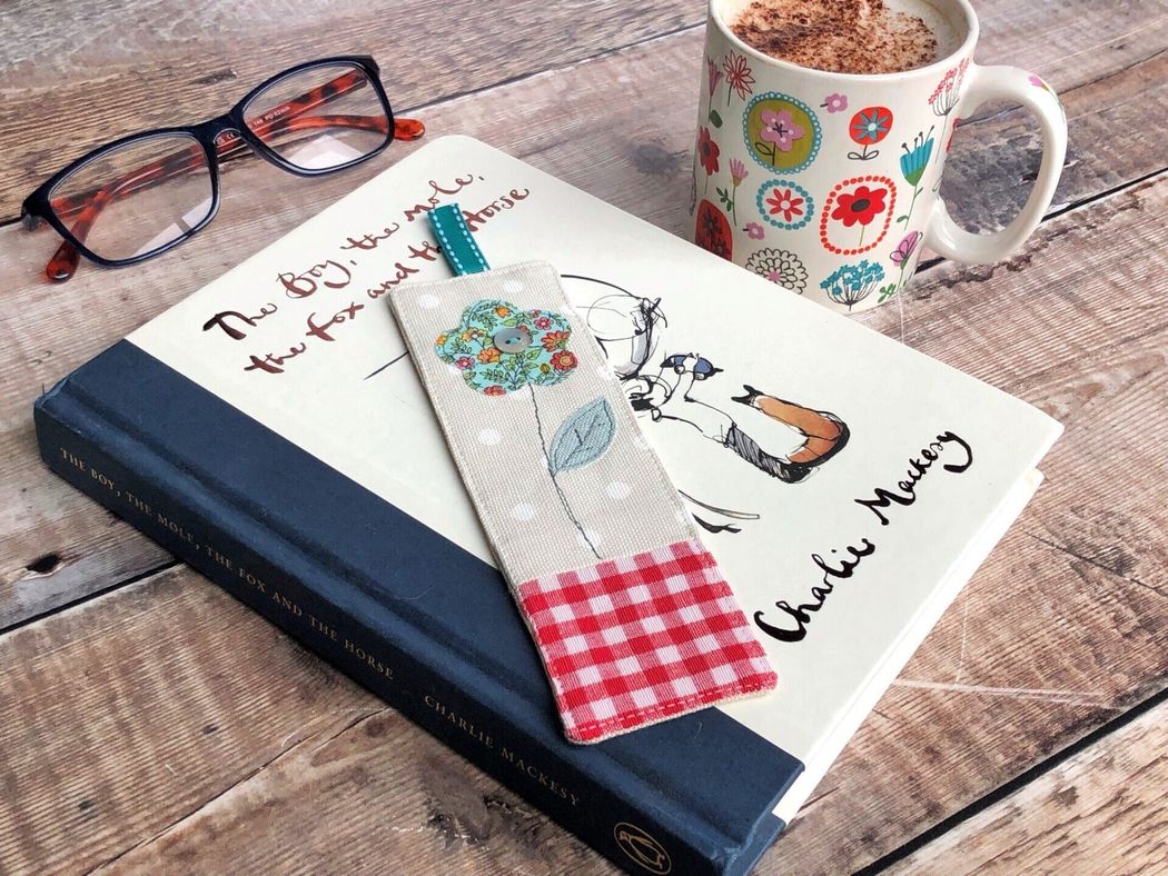 fabric bookmarks, book lover gifts, teacher gifts