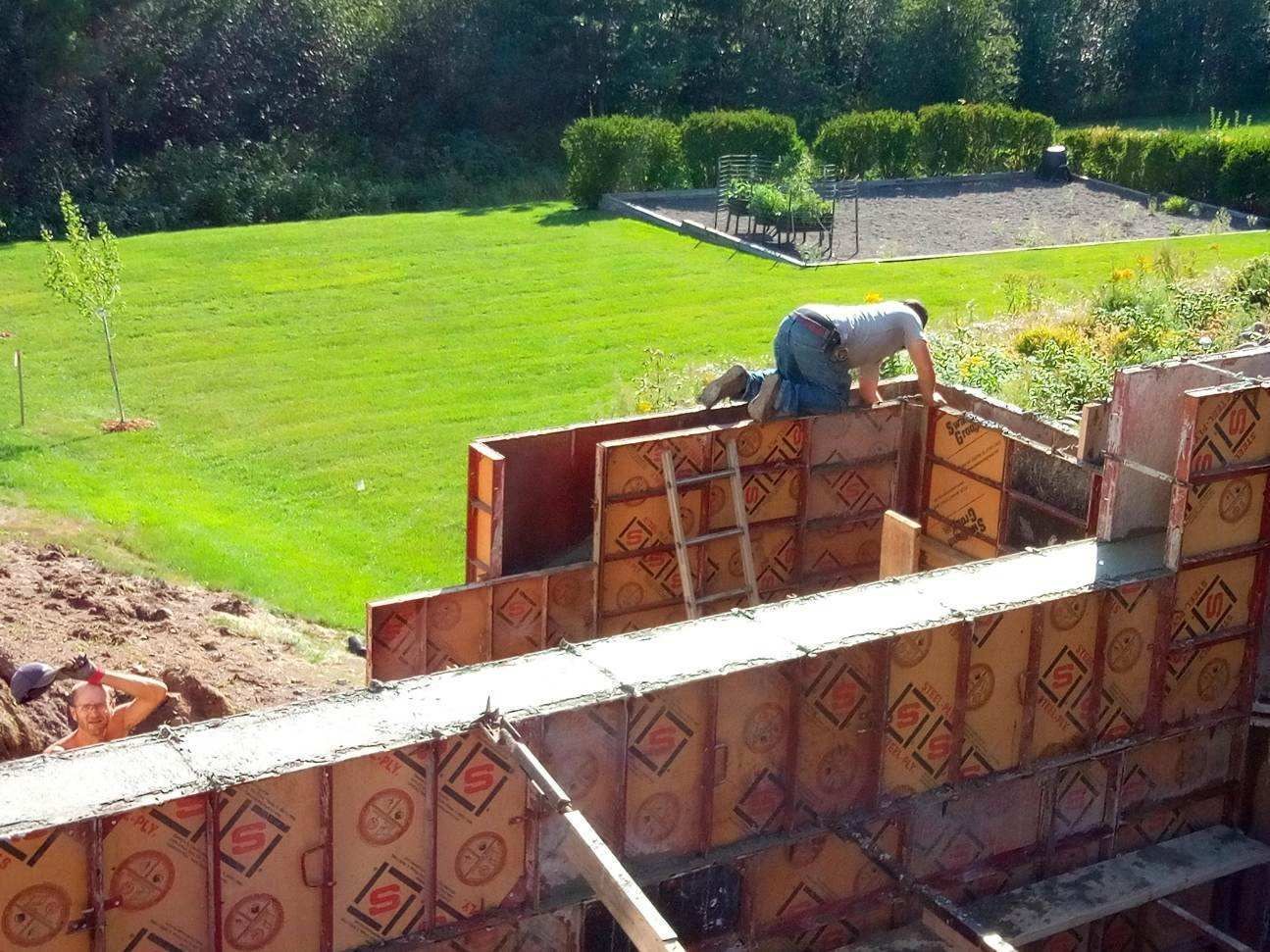 Poured Foundation Wall