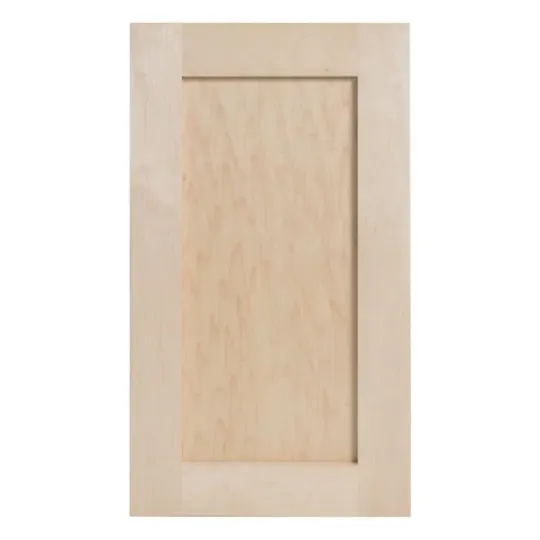 A close up of a wooden door on a white background.