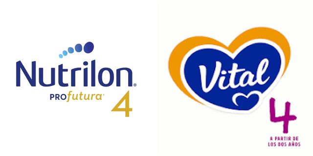 Logos de Nutrilon y Vital 4 